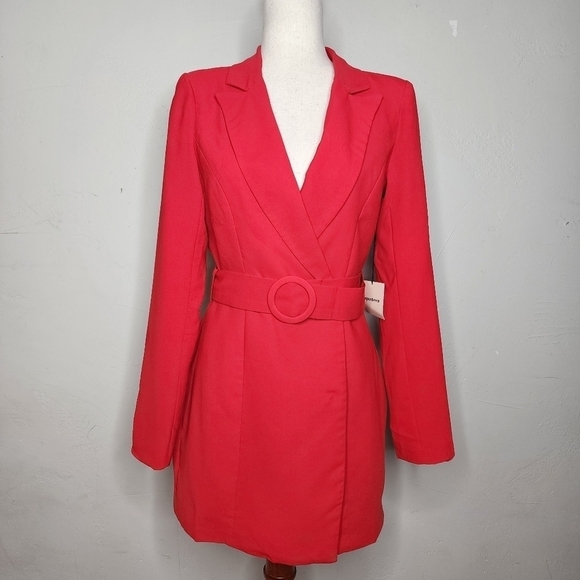 superdown Red Mini Dress - Picture 1 of 13
